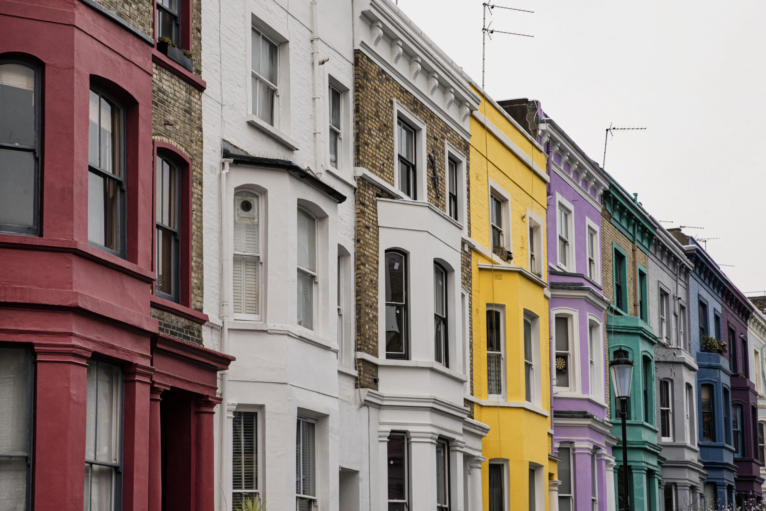 colourful terraced houses